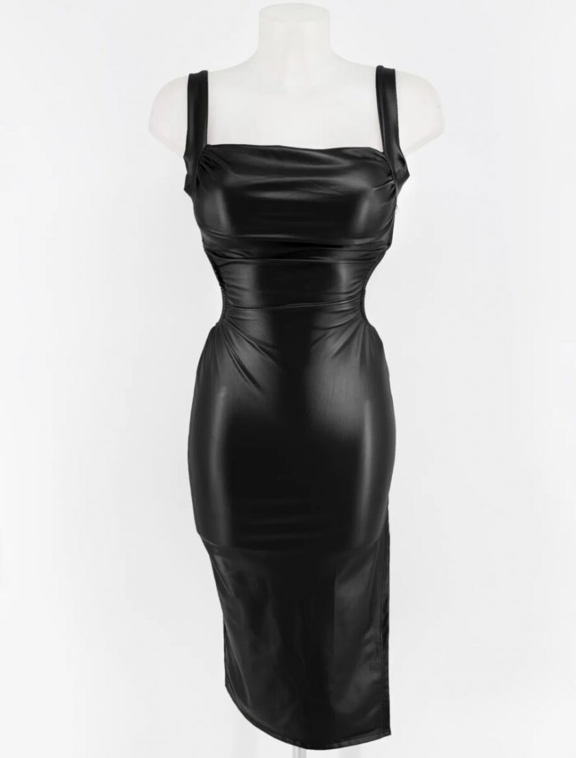 Vestido Polipiel Aberturas - Imagen 7