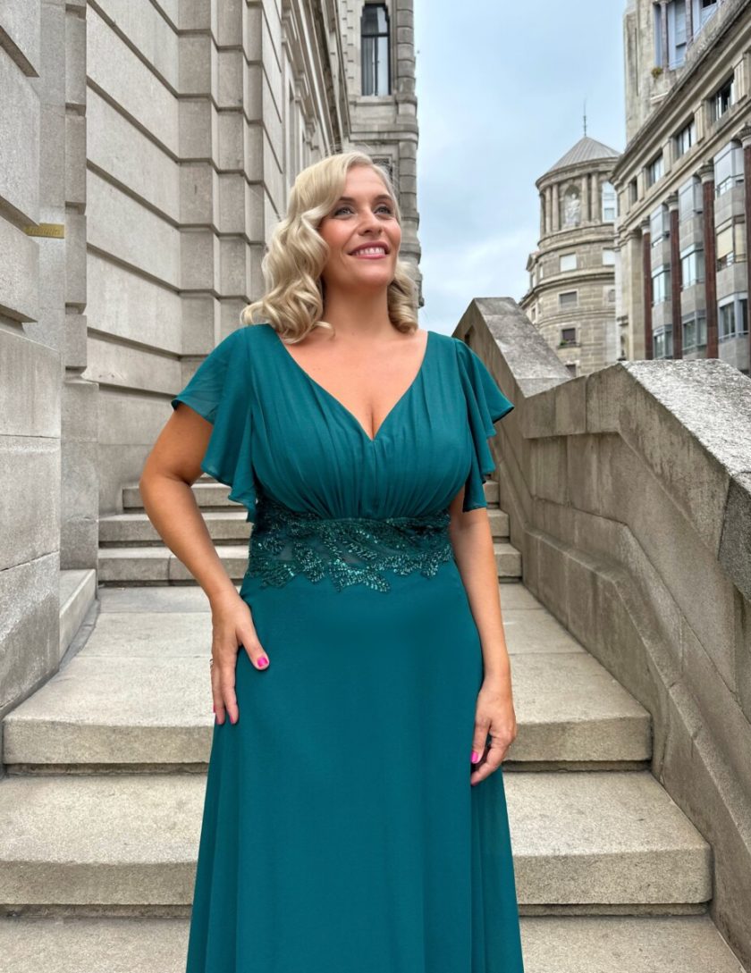 Vestido Curvy Manga Corta - Imagen 9