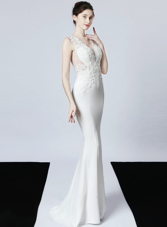 Vestido Novia Sirena Encaje