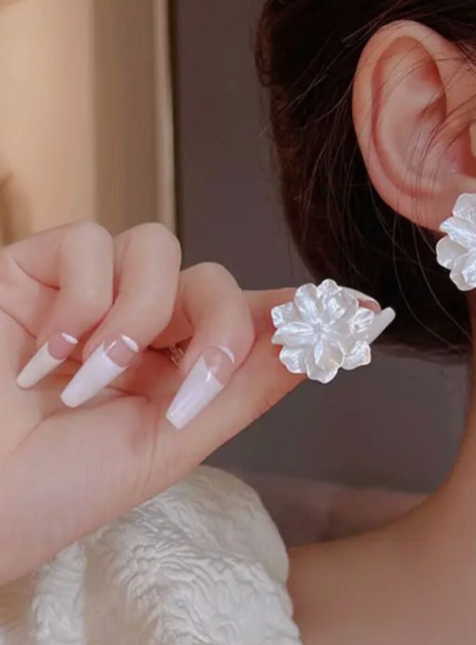 Pendientes Corazón Nacarado