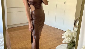 Vestido Polipiel Aberturas
