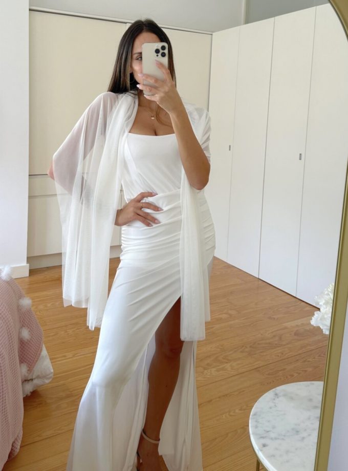 Pashmina Tul - Blanco