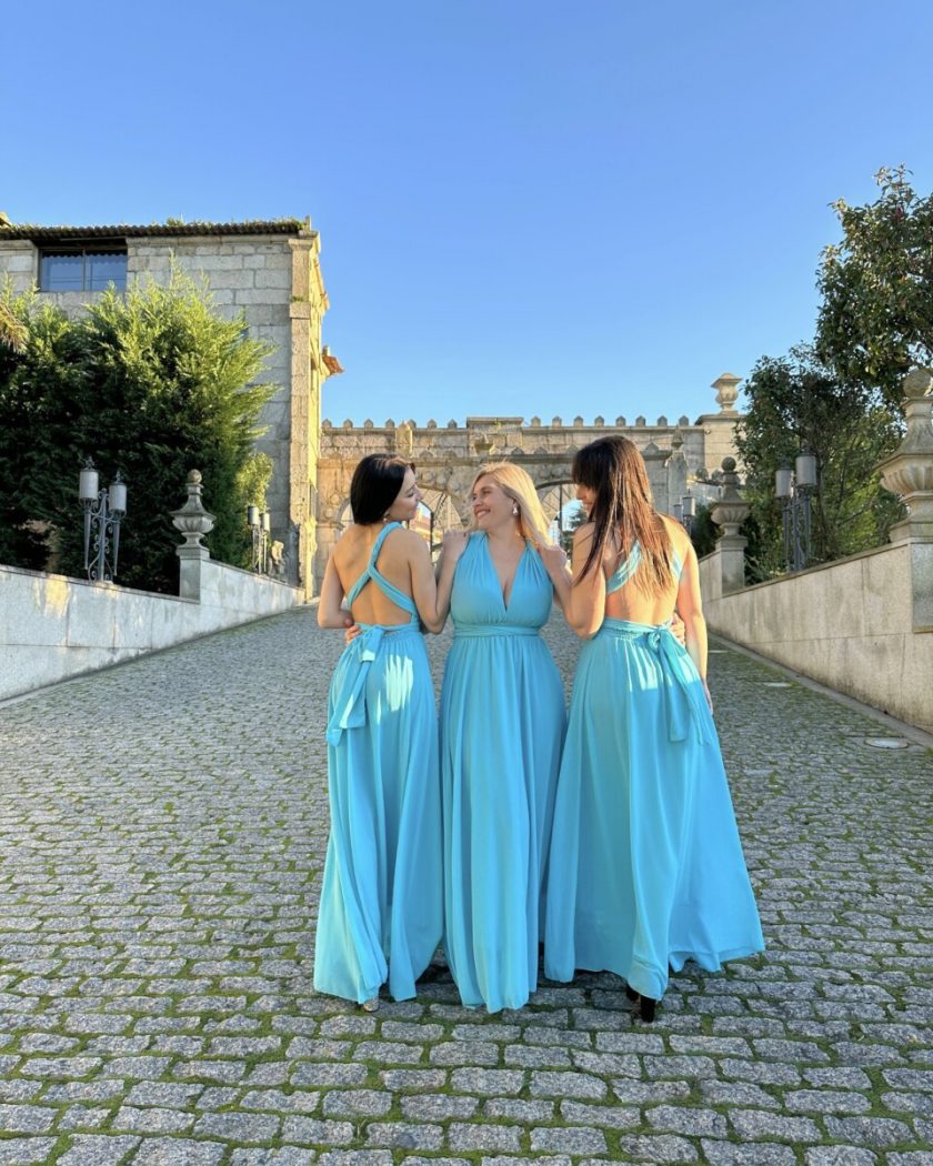 Vestido Multiposición Gasa Abertura