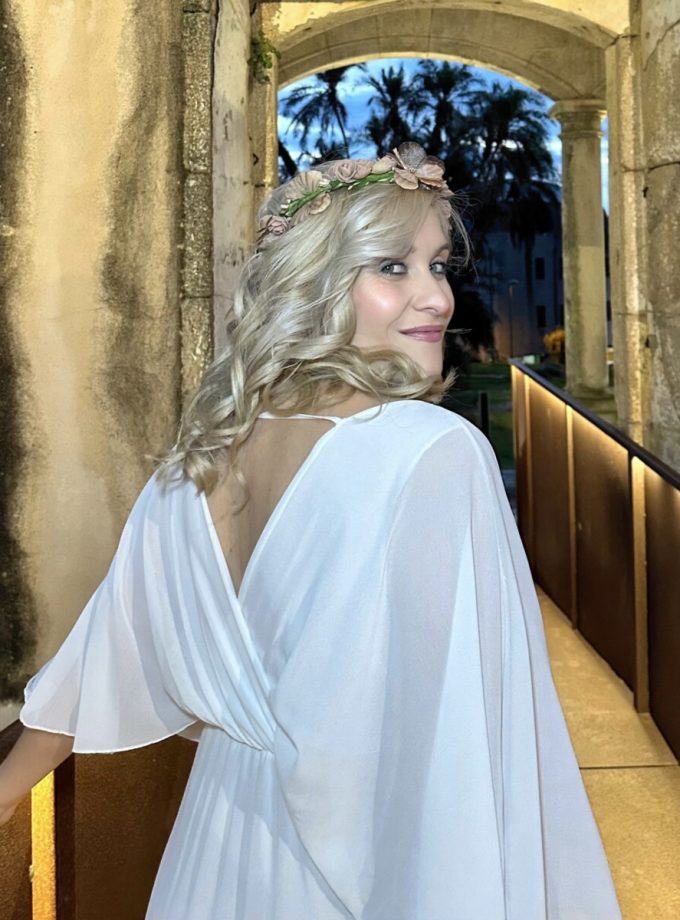 Vestido Bella Capa Novia