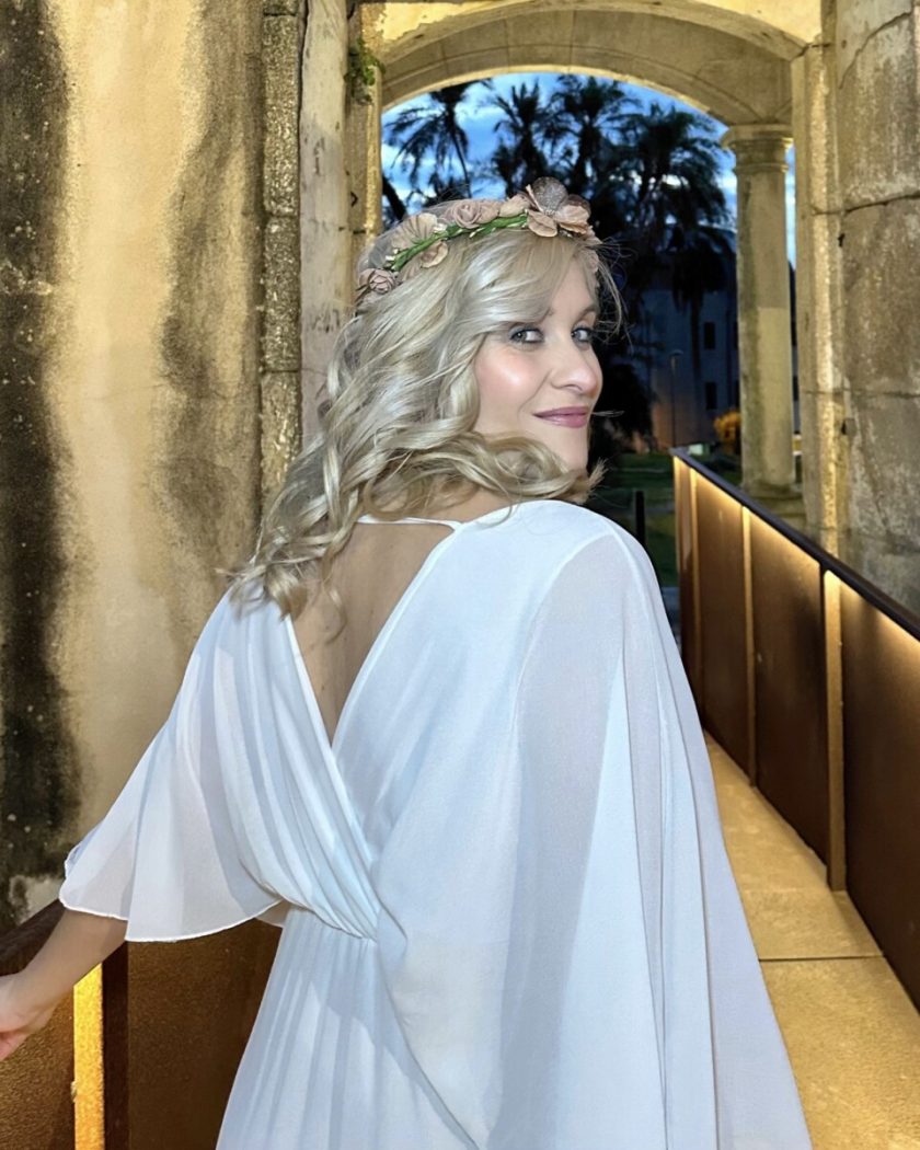 Vestido Bella Capa Novia
