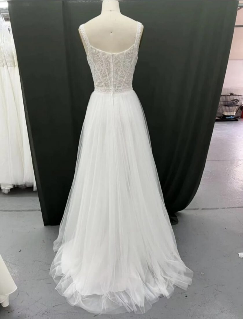 Vestido Novia Transparencias Corsé - Imagen 2
