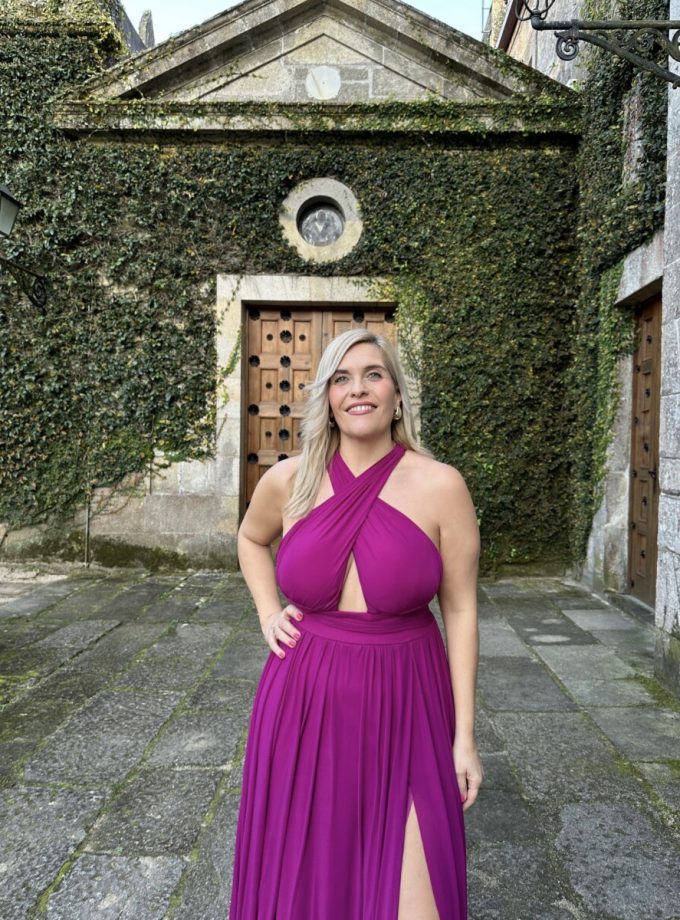 Vestido pecho escote Cruzado