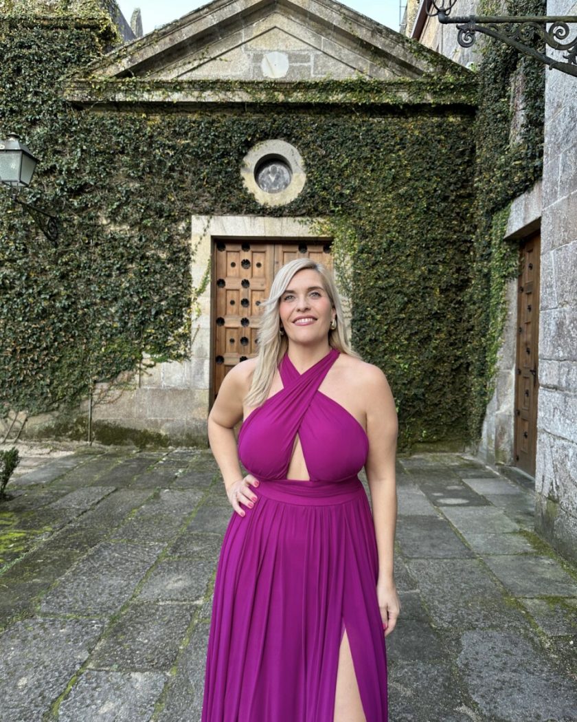 Vestido pecho escote Cruzado - Imagen 3