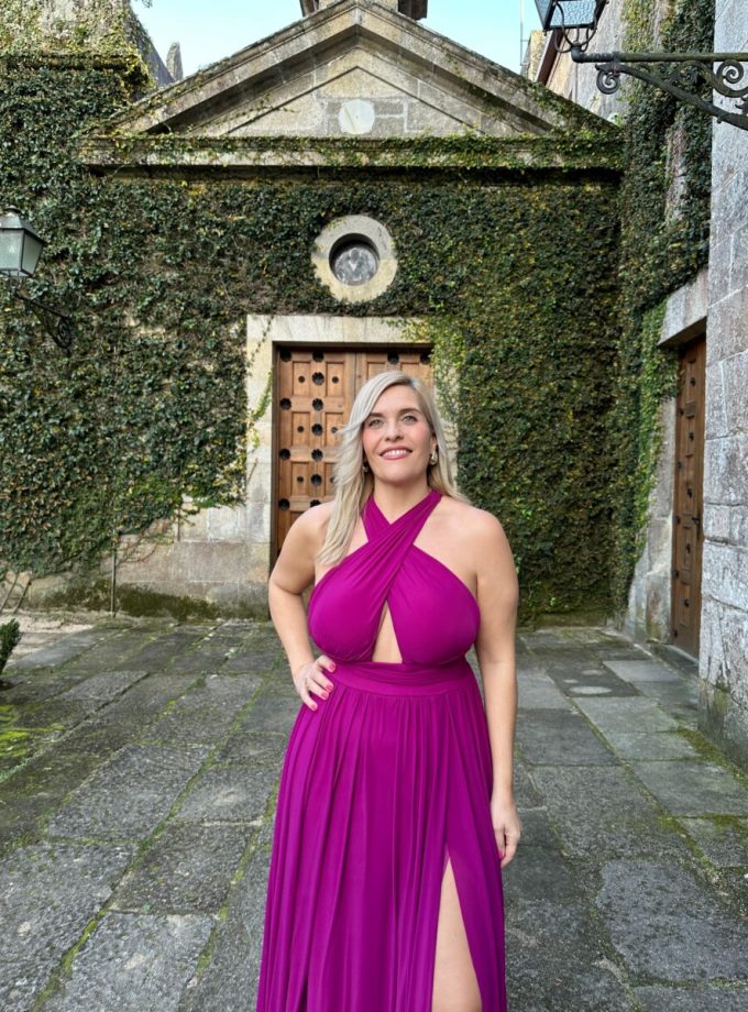 Vestido pecho escote Cruzado