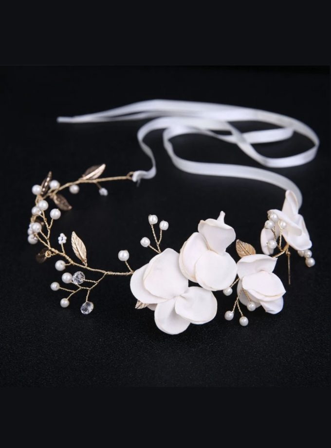 Corona Cristales Perlas