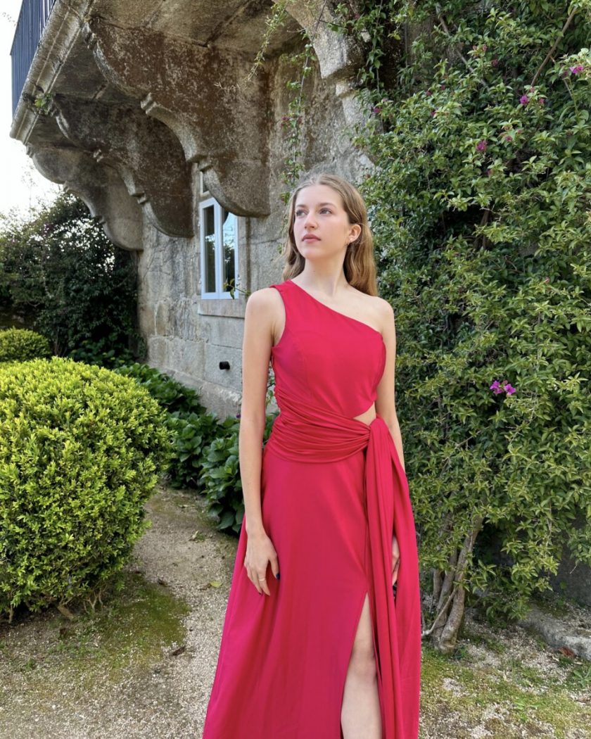 Vestido Asimétrico Abertura Lazada - Imagen 15
