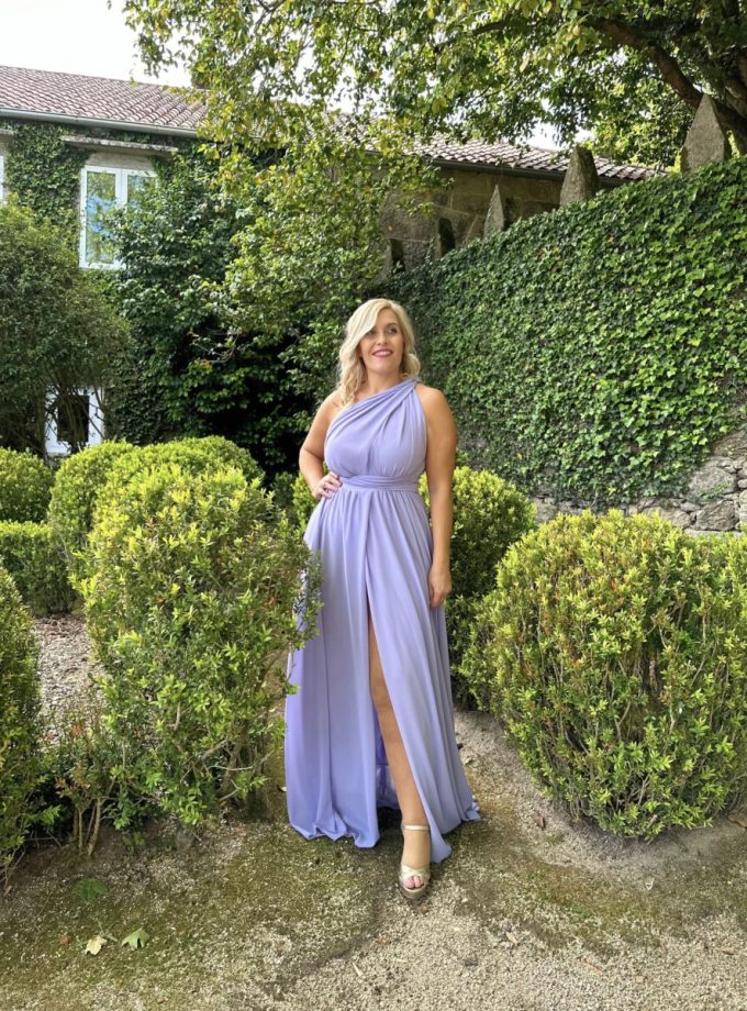 Vestido Multiposición Gasa Abertura