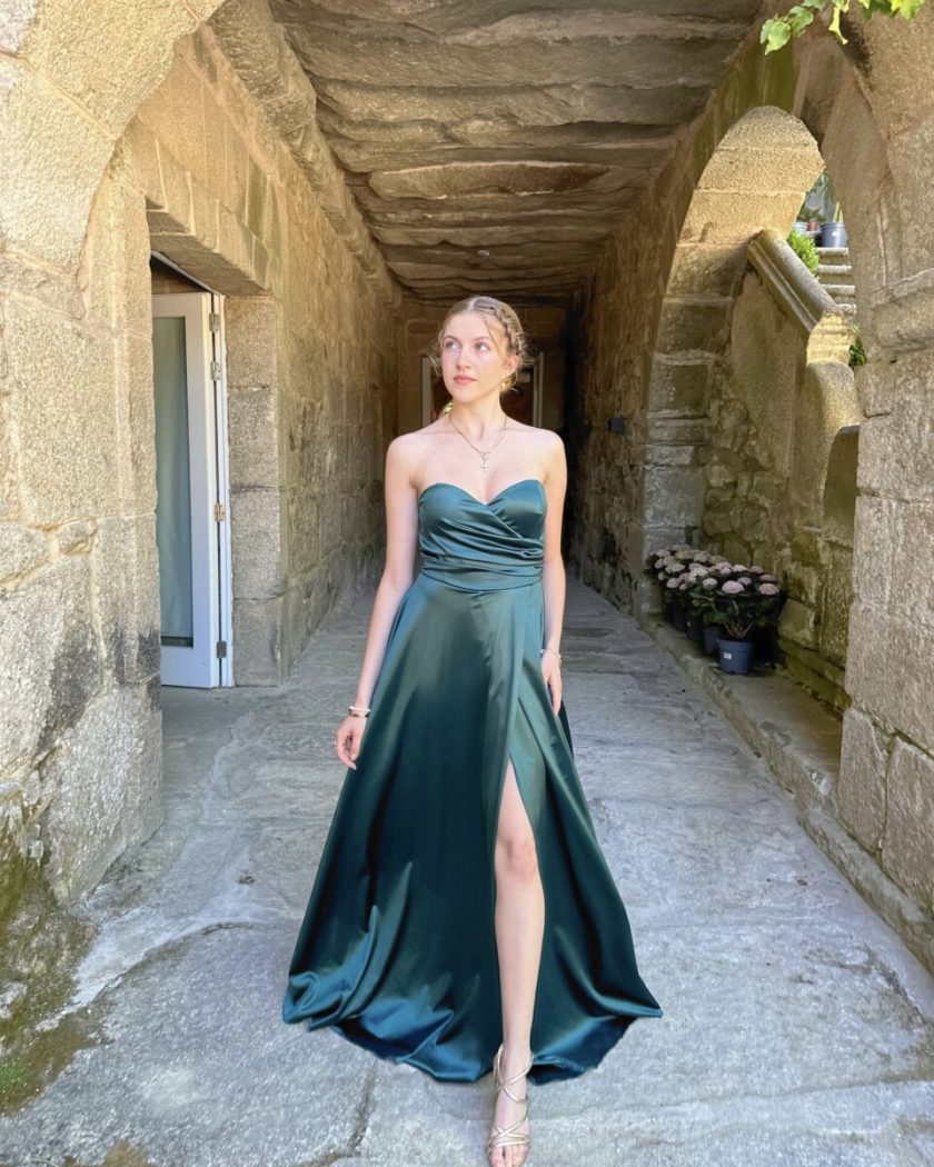 Vestido Seda Escote Corazón - Imagen 20