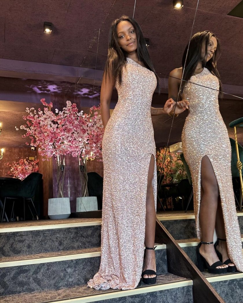 Vestido Lentejuelas Asimétrico - Imagen 18