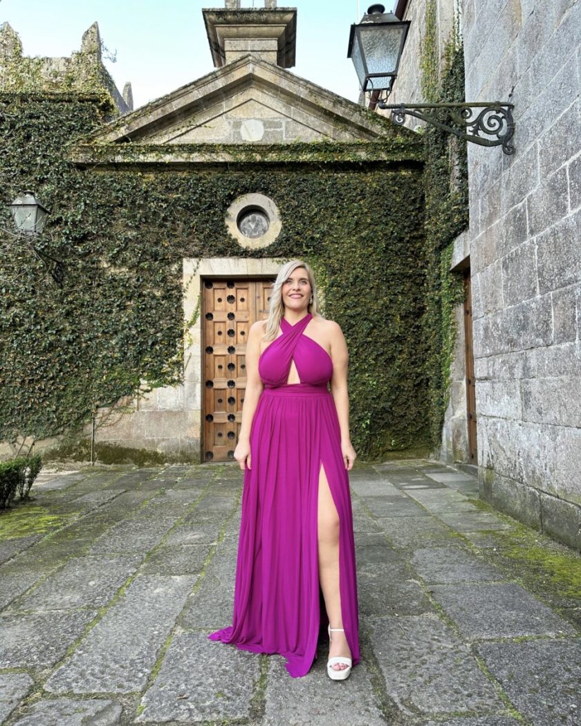 Vestido pecho escote Cruzado - Imagen 2