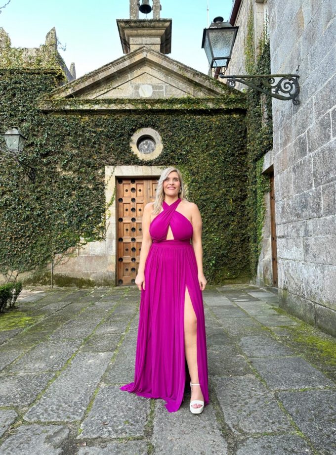 Vestido pecho escote Cruzado