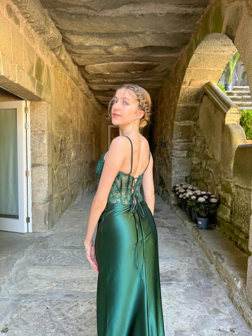 Vestido Seda Corpiño Varillas - Imagen 17