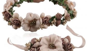 Corona y Pulsera Flores
