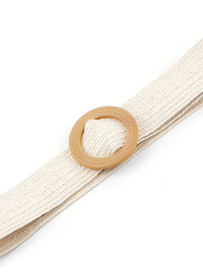 Cinturón Rafia Círculo