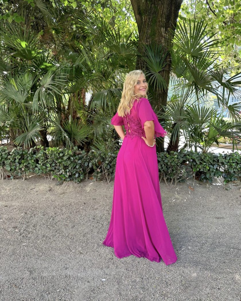 Vestido Encaje Espalda Mangas Curvy