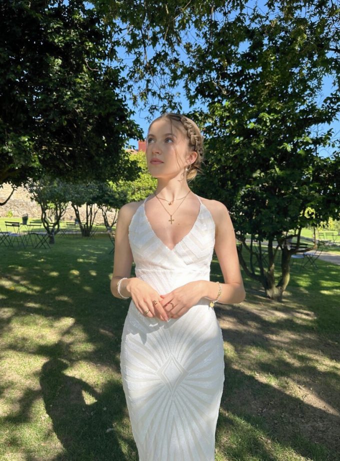 Vestido Shine Tirantes Novia