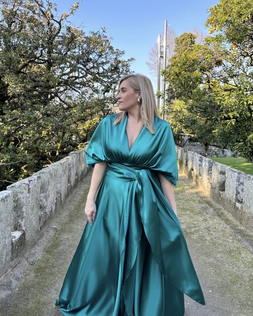 Vestido Multiposición Seda Abertura - Imagen 19