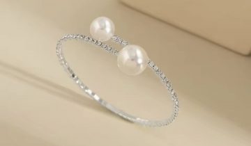 Brazalete Perlas y Brillantes