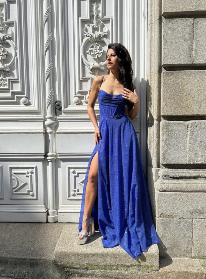 Vestido Brillo Varillas