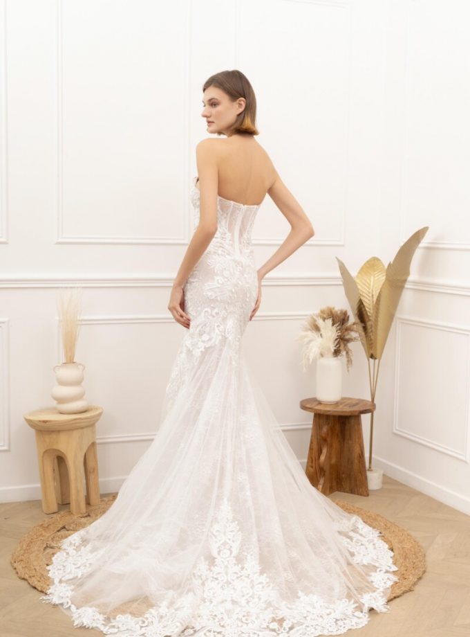 Vestido Tul Sirena Novia