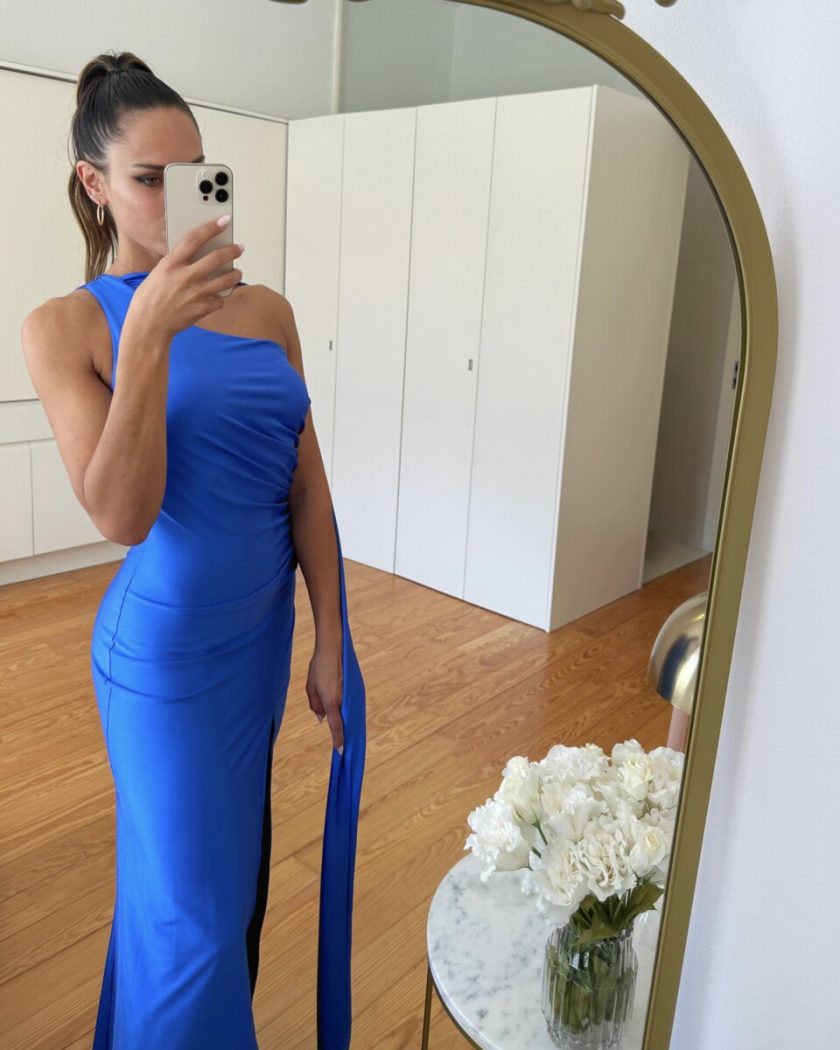 Vestido Seda Atado Cuello - Imagen 16