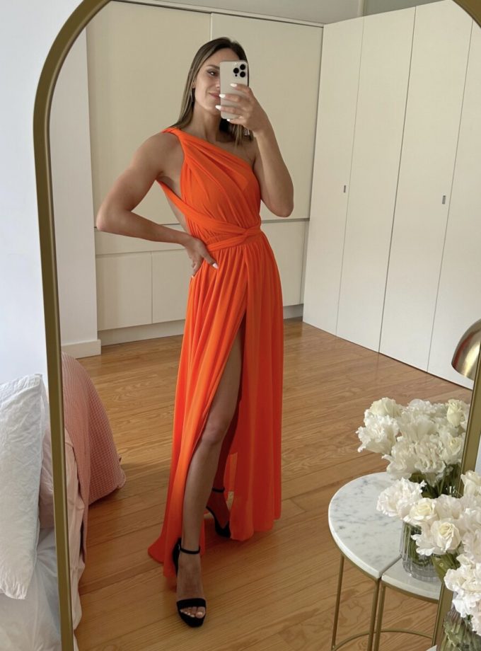 Vestido Multiposición Gasa Abertura