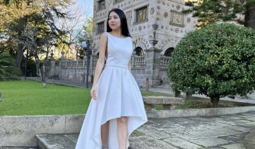 Vestido Asimétrico Novia