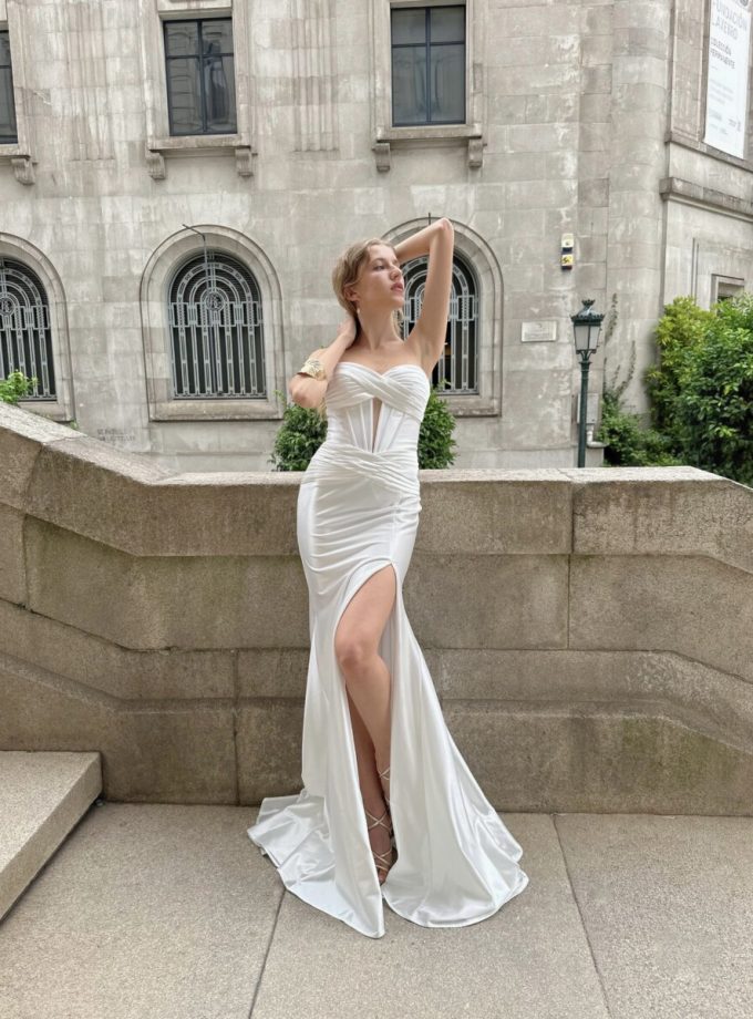 Vestido Seda Sirena Novia