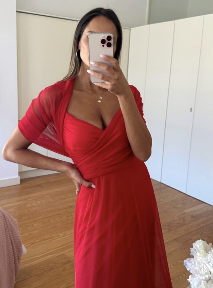 Vestido Tul Basic Tirantes