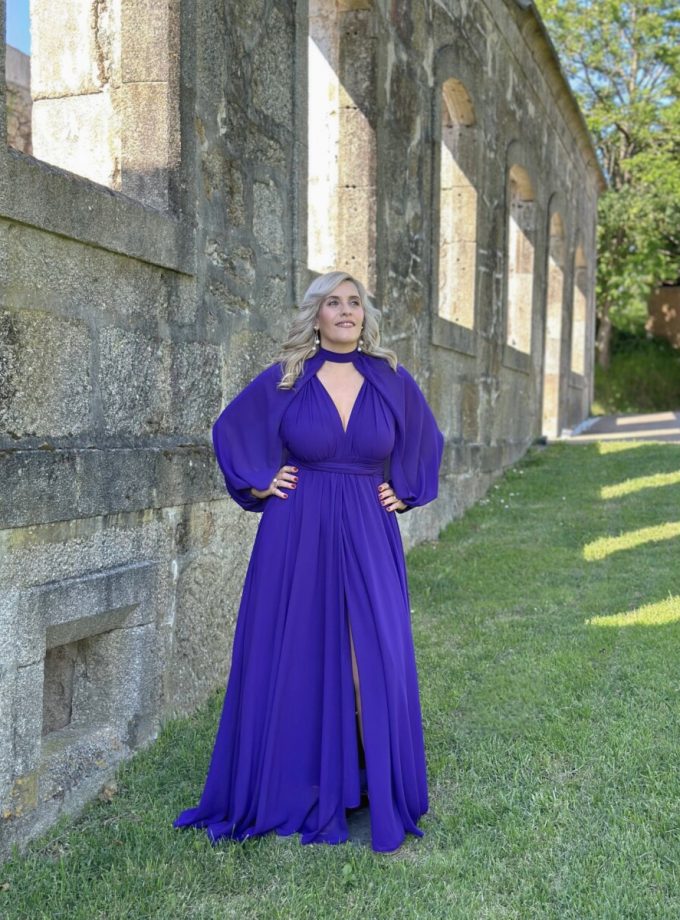 Vestido Multiposición Gasa Abertura