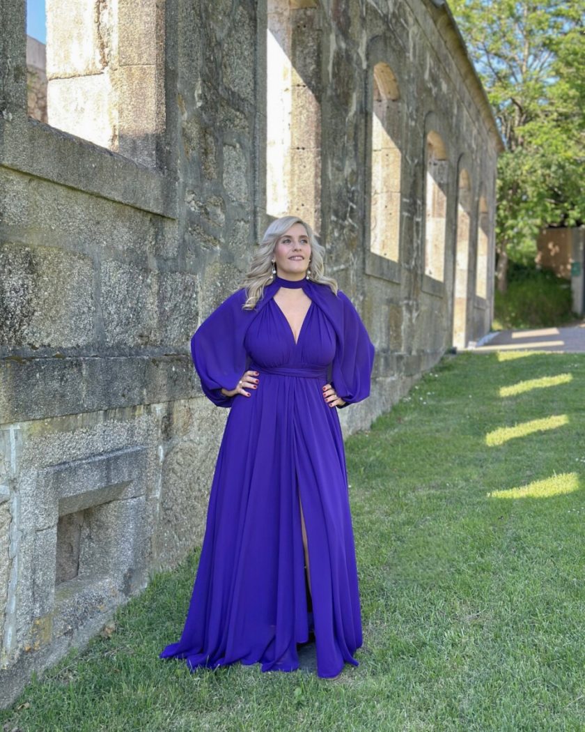 Vestido Multiposición Gasa Abertura