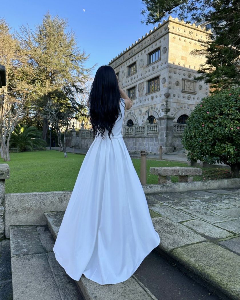 Vestido Asimétrico Novia - Imagen 4