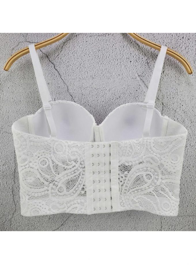 Top Corsé Encaje Blanco