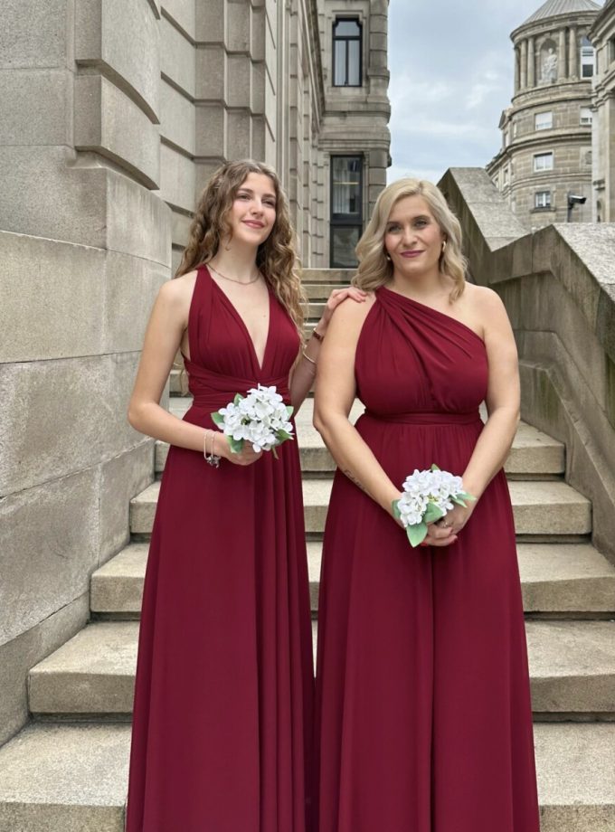 Vestido Multiposición Gasa Abertura