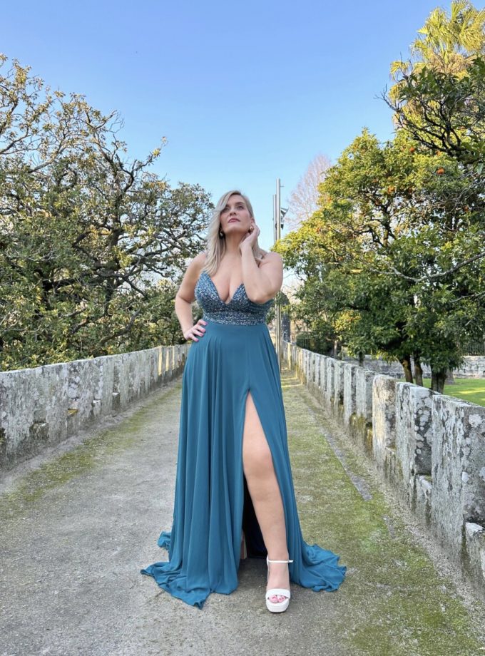 Vestido Novia Princesa transparencias