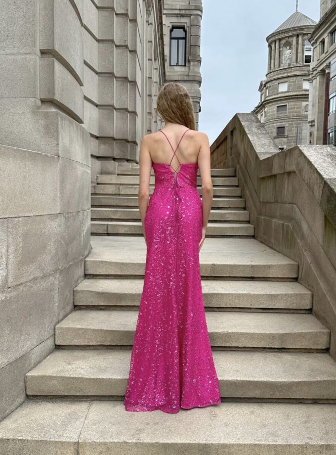 Vestido Corsé Purpurina