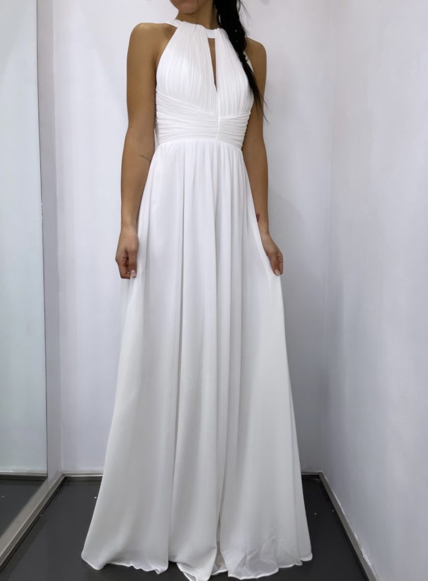Vestido Novia Halter Espalda