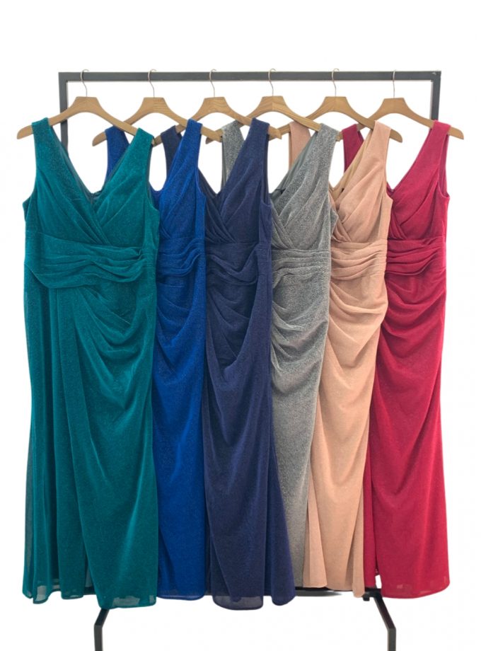 Vestido Plumas Hombros Curvy