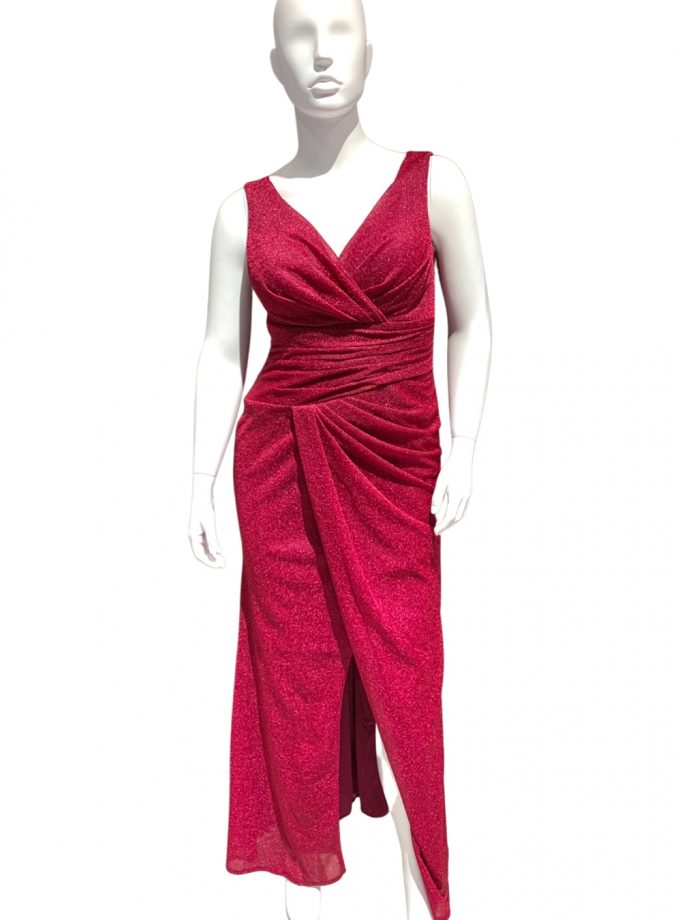 Vestido Plumas Hombros Curvy