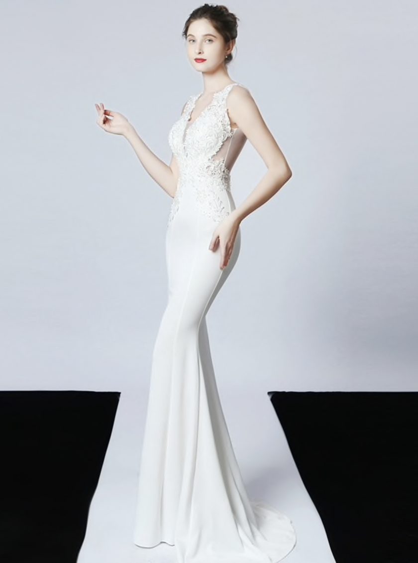 Vestido Novia Sirena Encaje - Imagen 4