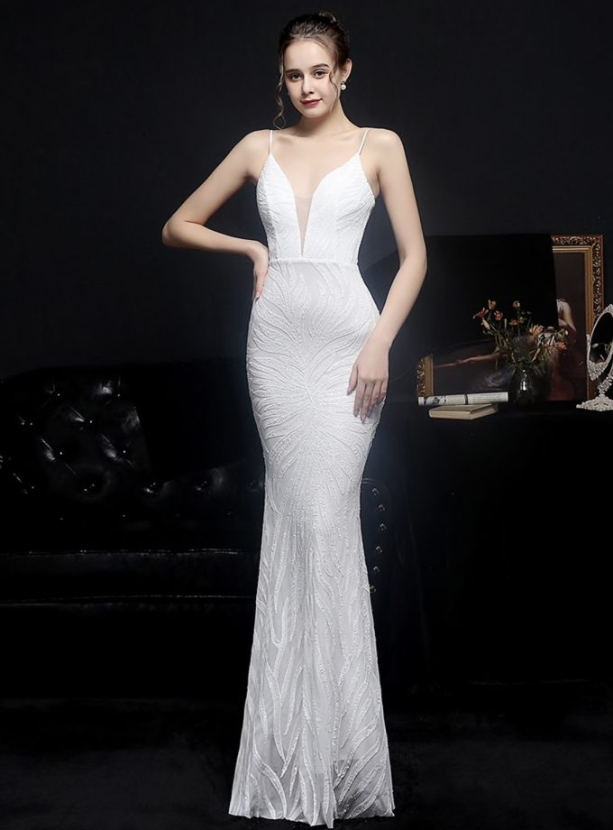 Vestido Novia Sirena Tirantes