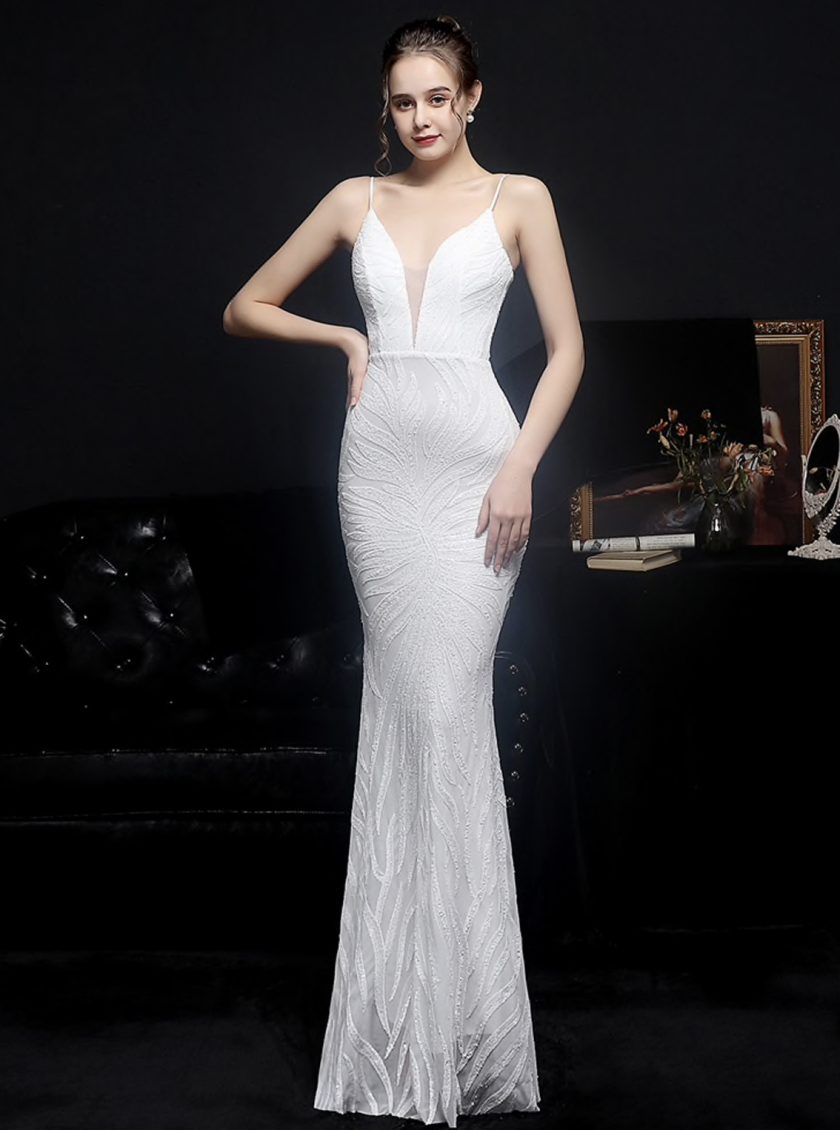 Vestido Novia Sirena Tirantes