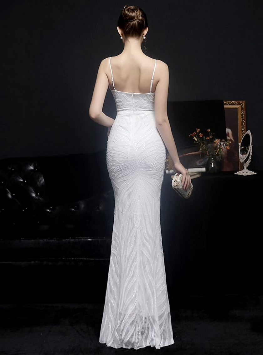 Vestido Novia Sirena Tirantes - Imagen 2