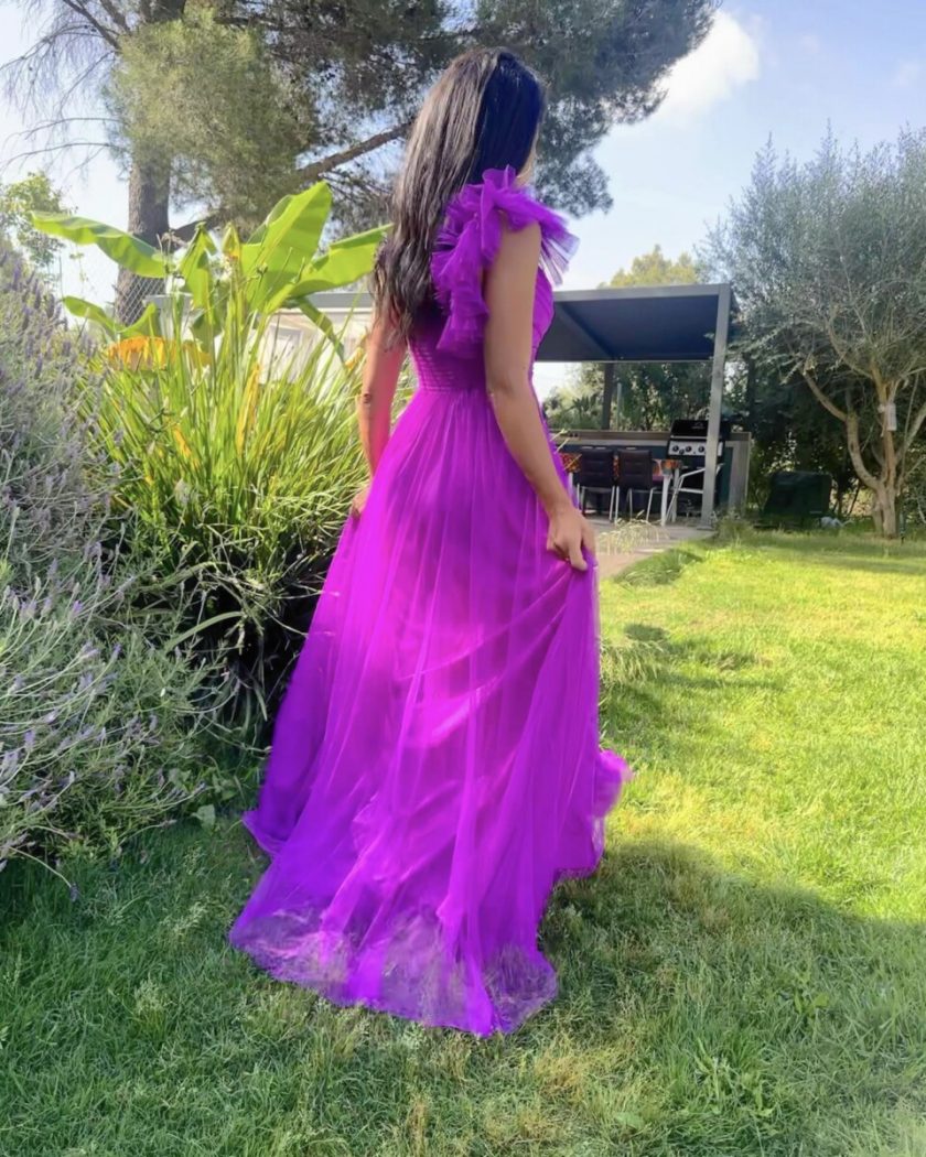 Vestido Tul Abertura Hombro Curvy - Imagen 25