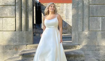 Vestido Seda Novia Bolsillos
